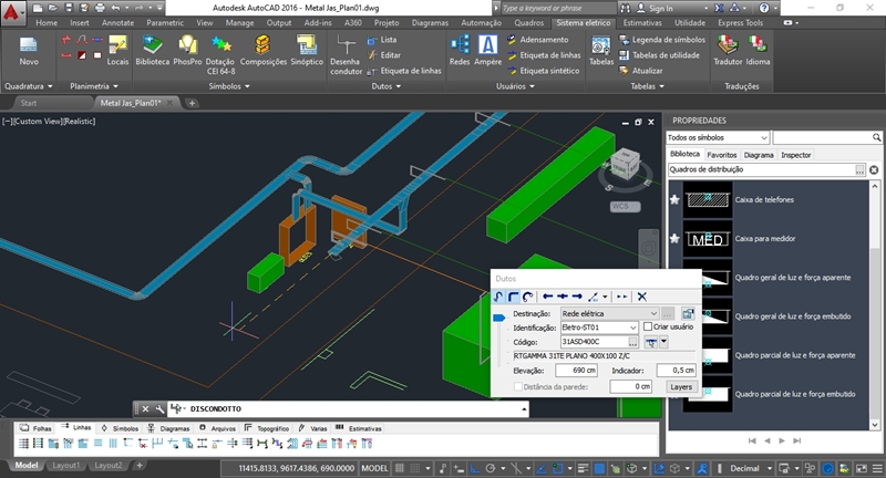 AutoCAD Electrical, Projetos elétricos em CAD