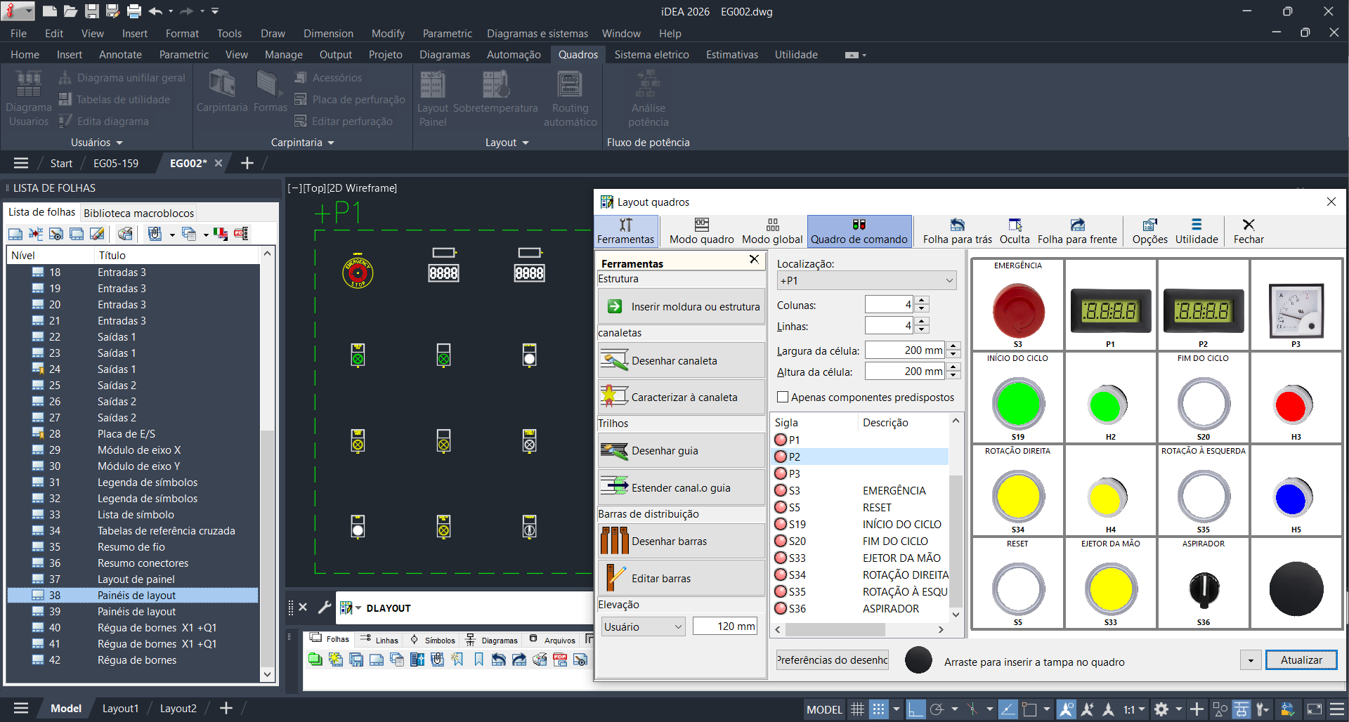 iDEA - CAD elétrico para desenho e projeto de esquemas elétricos e para automação industrial