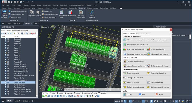 iDEA - CAD elétrico para desenho e projeto de esquemas elétricos e para automação industrial