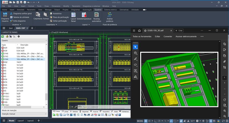 iDEA - CAD elétrico para desenho e projeto de esquemas elétricos e para automação industrial