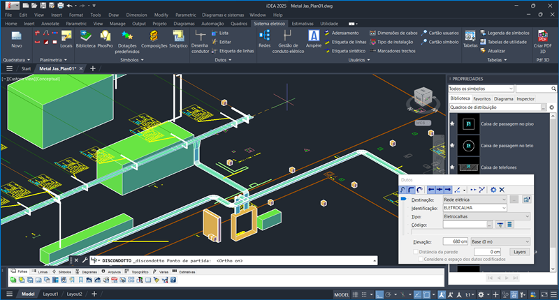 iDEA - CAD elétrico para desenho e projeto de esquemas elétricos e para automação industrial