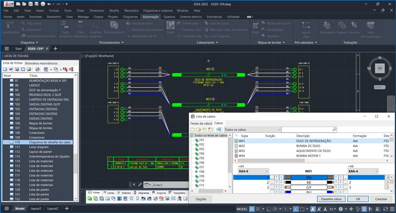 iDEA - CAD elétrico para desenho e projeto de esquemas elétricos e para automação industrial