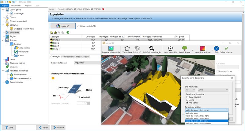 SOLergo - Projeto de sistemas fotovoltaicos conectados à rede, híbridos ou isolados