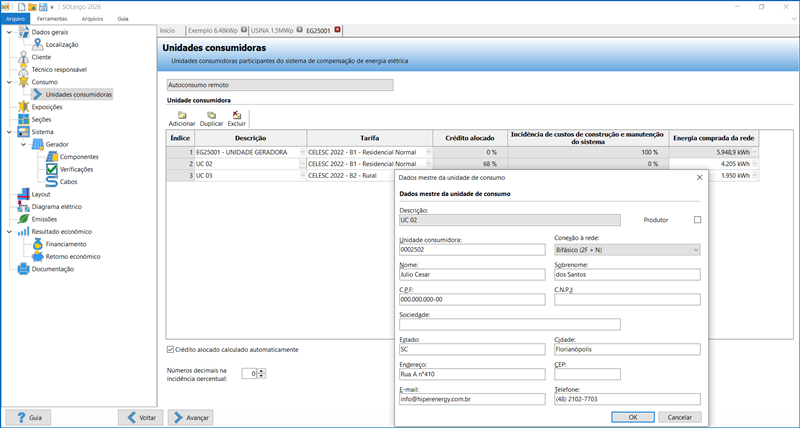 SOLergo - Projeto de sistemas fotovoltaicos conectados à rede, híbridos ou isolados
