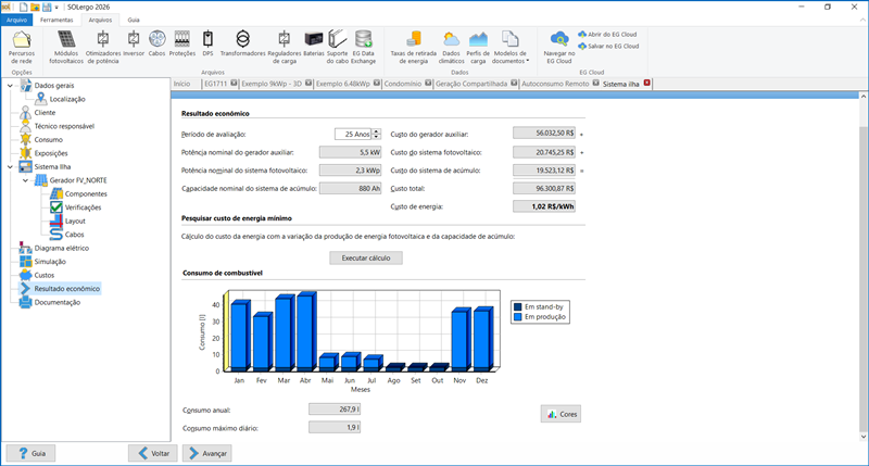 SOLergo - Projeto de sistemas fotovoltaicos conectados à rede, híbridos ou isolados