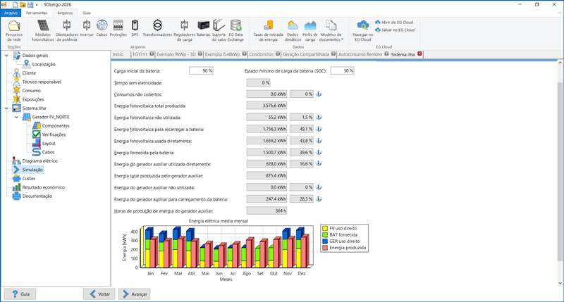 SOLergo - Projeto de sistemas fotovoltaicos conectados à rede, híbridos ou isolados